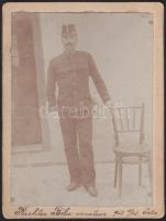 1902 Katonatiszt fotója / Soldier photo 10x13 cm