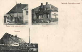 Sepsibükszád with glass factory and the shop of Izsák Farkas