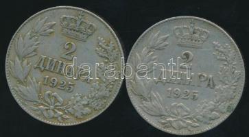 Jugoszlávia 1925. 2D (2x) T:2- /
Yugoslavia 1925. 2 Dinara (2x) C:VF