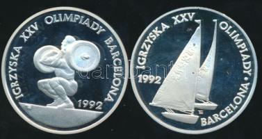 Lengyelország 1991. 200.000Zl Ag (2x) "XXV. Nyári Olimpia" klf! T:PP 20000db! /  Poland 1991. 200.000 Zlotych Ag (2x) "Summer Olympics - Barcelona" various! C:PP 20000 examples!