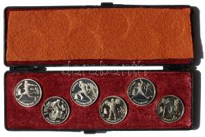 Oroszország 1991. 1R CuNi (9x) "XXV. Nyári Olimpia" teljes sorozat eredeti dísztokban! T:PP /  Russia 1991. 1 Rouble CuNi (9x) "Summer Olympics - Barcelona" complete set in original box! C:PP