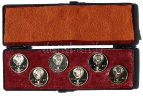 Oroszország 1991. 1R CuNi (9x) "XXV. Nyári Olimpia" teljes sorozat eredeti dísztokban! T:P...