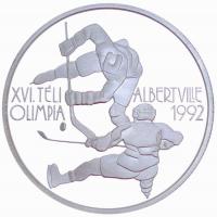 1989. 500Ft Ag "XVI. Téli Olimpia / Népköztársaság" PRÓBAVERET tervezet! T:PP Csak 50db! R...