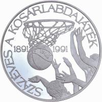 1991. 500Ft Ag "SZÁZÉVES a kosárlabdajáték" PRÓBAVERET tervezet! T:PP Csak 50db! R! 
Hunga...