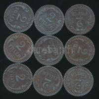 1940BP 2f (7x) + 1942BP 2f (2x) T:2-