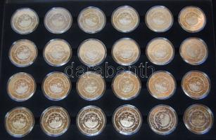 Libéria 2001. 10$ "Szabadság pillanatai" multicolor sorozat teljes 24db klf darabja eredet...