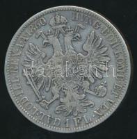 Ausztria 1860A. 1Fl Ag T:3 /
Austria 1860A. 1 Florin Ag C:F