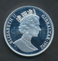 Gibraltár 1992. 1C Ag "XXV. Nyári Olimpia - Barcelona" T:PP
Gibraltar 1992. 1 Crown Ag &qu...