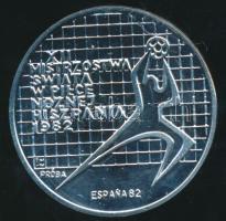 Lengyelország 1982. 200Zl Ag "Labdarúgó Világbajnokság" PRÓBA T:PP / Poland 1982. 200 Zlotych Ag "Football World Championship" PRÓBA C:PP