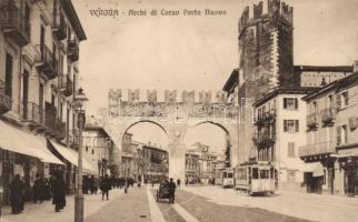 Verona arch with trams