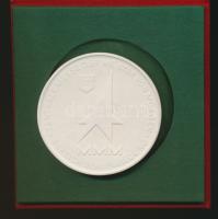 NDK "Zentrale Messe Der Meister Von Morgen" Meisseni porcelán emlékplakett dísztokba T:1- ...