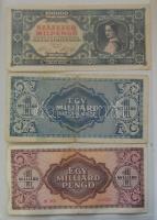 Vegyes hobbi gyűjtemény a pengő időszakból 62db bankjeggyel, albumban T:vegyes