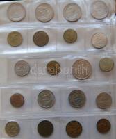 Vegyes hobbi érmegyűjtemény ezüst 1947. 50Ft-al és több ezüst 200Ft-tal albumba rendezve! T:vegyes