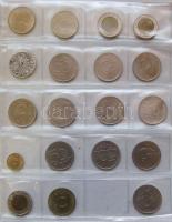 Vegyes hobbi érmegyűjtemény ezüst 1947. 50Ft-al és több ezüst 200Ft-tal albumba rendezve! T:vegyes