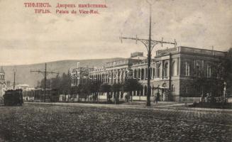 Tbilisi (Tiflis) palace with tram