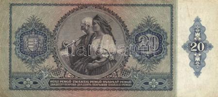1930-41. 10P ,20P, 50P, 100P mindegyik hamis nyilaskereszt felülbélyegzéssel T:II,III+