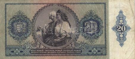 1930-41. 10P, 20P, 50P, 100P mindegyik hamis "Parancsnokság Mattsee" bélyegzővel T:II,III+