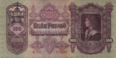 1930-41. 10P, 20P, 50P, 100P mindegyik hamis "Parancsnokság Mattsee" bélyegzővel T:II,III+