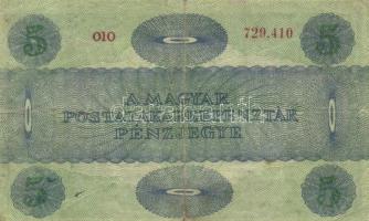 1919. 5K "Az Osztrák-Magyar Bank..." gúnyrajzzal T:II-/III(apró szakadás)