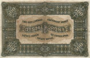 1920. 500K "Orell Füssli Zürich" T:restaurált (III) + 1923. 1000K "8 FILLÉR NYOLC FIL...