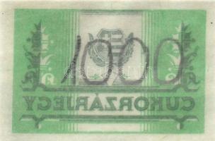 Kossuth címerrel ellátott cukorzárjegy (8x),mindegyik hátulján ceruzával értékjelzés:10,200,1000 T:I...