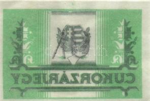 Kossuth címerrel ellátott cukorzárjegy (8x),mindegyik hátulján ceruzával értékjelzés:10,200,1000 T:I...