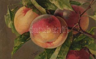 Peaches, Wenau Pastell litho s: C. Klein