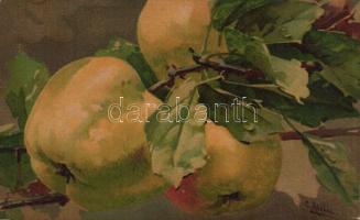 Apples, Wenau Pastell litho s: C. Klein