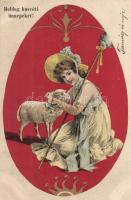 Easter, lady litho