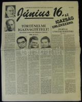 1989. Június 16. A történelmi Igazságtételi Bizottság külön kiadványa 16p.