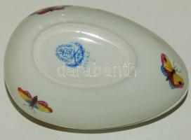 Sorszámozott Rothschild-mintás Herendi porcelán tojás / Numbered Herend chinaware egg 12x8 cm