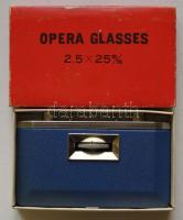 cca 1980 Összecsukható színházi látcső eredeti dobozában / Opera-glasses