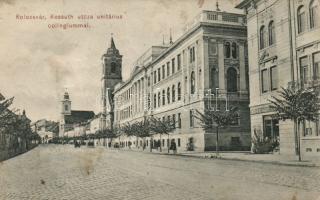 Kolozsvár Kossuth street, collegium, the shop of Kövendy (fl)