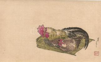 Rooster, Japanese art
