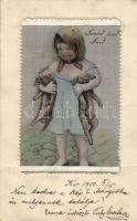Girl silk card (fl)