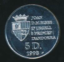 Andorra 1993. 5D Ag "XVII. Téli Olimpia" T:PP
Andorra 1993. 5 Diners Ag "Winter Olymp...