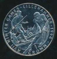 Gibraltár 1993. 1C CuNi "XVII. Téli Olimpia" T:PP / 
Gibraltar 1993. 1 Crown CuNi "Wi...