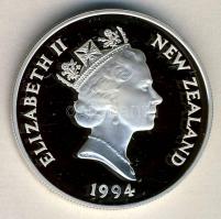 Új-Zéland 1994. 5$ Ag "XVII. Téli Olimpia" T:PP / 
New Zealand 1994. 5 Dollars Ag "Wi...