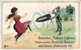 Military WWI French-German military humour (Rb)