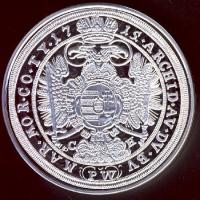 Magyar tallérok utánveretben "III. Károly tallérja 1715." Ag (0,999) 20g T:PP Tanúsítvánny...