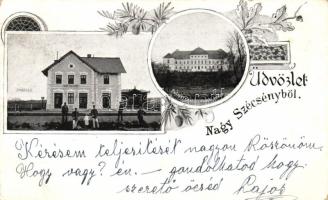 Nagyszécsény vasútállomás és Pulszky-kastély