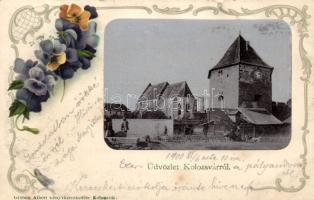 Kolozsvár Calvinist church, bastion litho