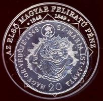 DN "A magyar nemzet pénzérméi - Az első magyar feliratú pénz 1848-1849." Ag (0,999) emléké...