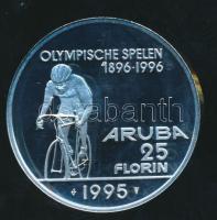 Aruba 1995. 25Fl Ag "Olimpiai Játékok 1896-1996 / Karikák nélkül" T:PP Csak 1700db! /
Arub...