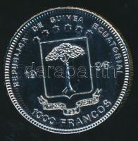 Egyenlítői Guinea 1996. 1000Fr CuNi "Híres bélyegek / Olimpiai Játékok 1896-1996" T:PP /
E...