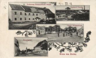 Zurány with dynamite factory and mill