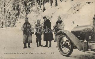 Donon border station, passport control 1915