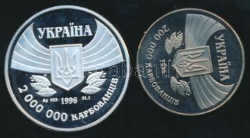 Ukrajna 1996. 200000K CuNi + 2000000K Ag pár "Olimpiai Játékok 1896-1996" T:PP Csak 10000d...