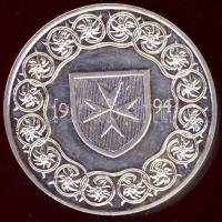 1994. "Zugliget-A Remény kapujában" Ag 30,64g emlékérem (d=42mm) dísztokban T:PP