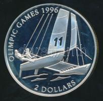 Bahama-szigetek 1995. 2$ Ag "XXVI. Nyári Olimpia" T:PP /
Bahamas 1995. 2 Dollars Ag "...